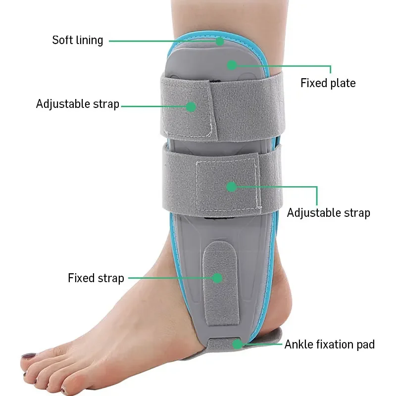 #Ankle Brace-Stirrup Ankle Splint-Adjustable Rigid Stabilizer for Sprains,Tendonitis,Cast Support and Injury Protection Unisex