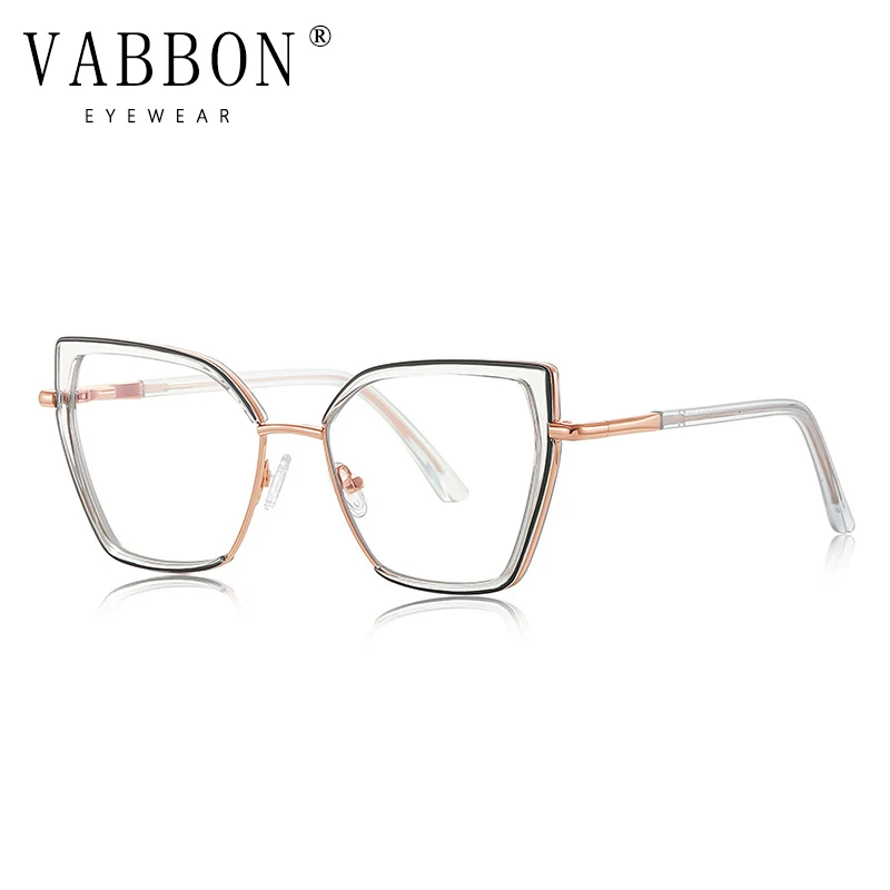 Vabbon, высококачественные многоугольные модные очки для чтения при близорукости, анти-синий свет, Tr, большая оправа, сверхлегкие женские оптические очки по рецепту, фотохромные очки 3154