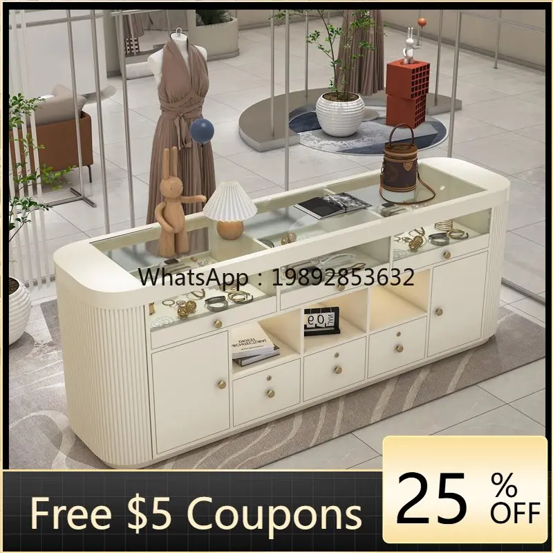 YFY European Style Center Island Cabinet Jewelry Display Cabinet Clothing Store Display Stand Jadeite Famous Watch Sample