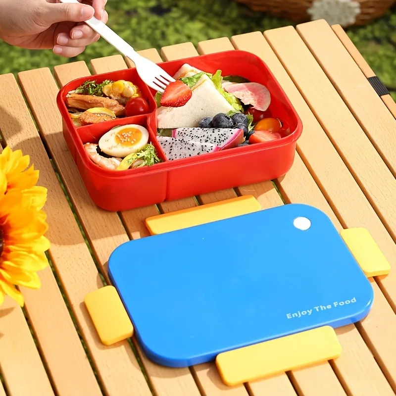 Tragbare, unterteilte Lunchbox, versiegelt und auslaufsicher für Picknick/Wandern/Camping, eine praktische Aufbewahrungsbox für Camping und Picknick.