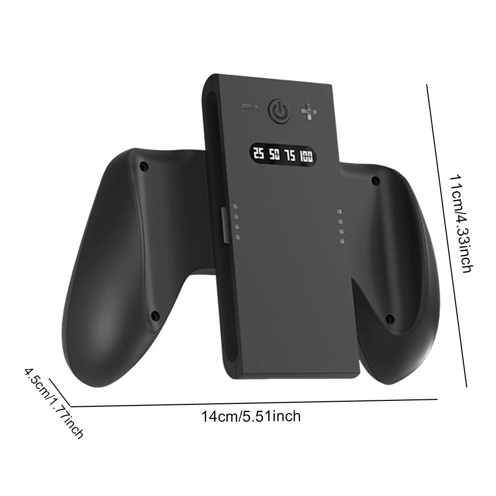 قبضة شحن لمفتاح NS 2 وحدة تحكم Joy-Con مقبض شاحن حوض مع مؤشر LED ضوء جهاز شحن محطة للتبديل 2