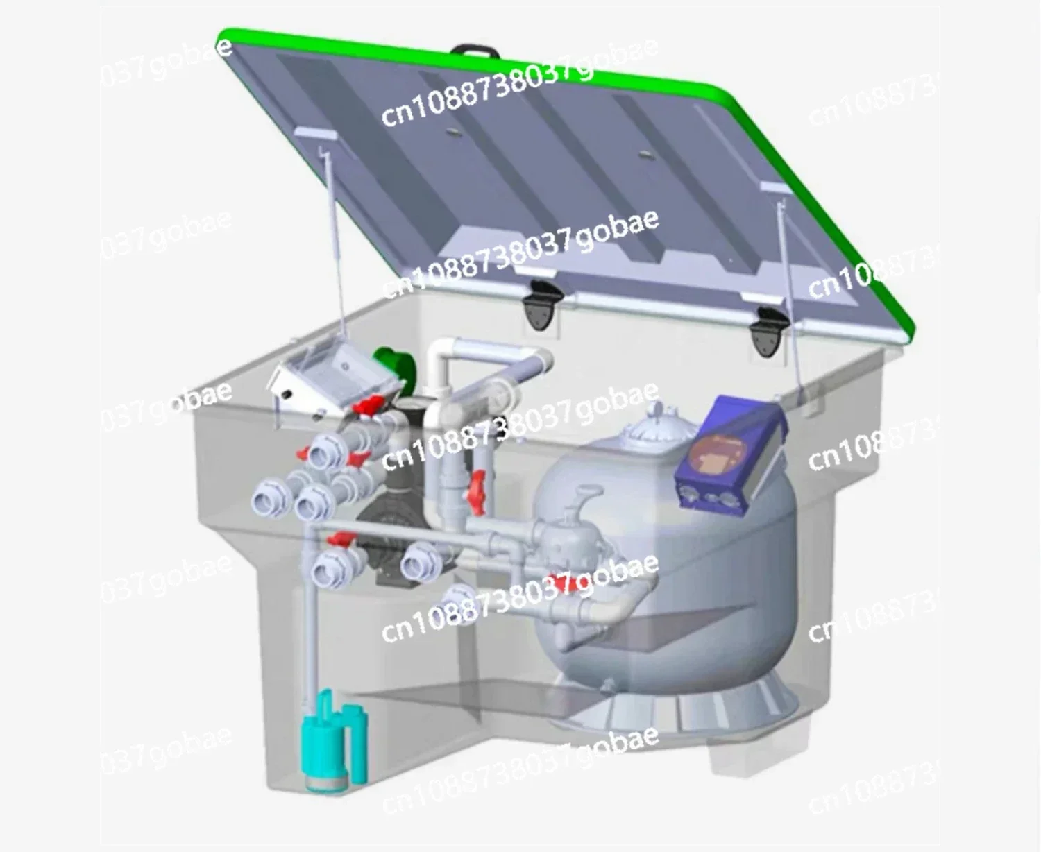 Water Treatment Purification and Disinfection System Sand Tank Filter