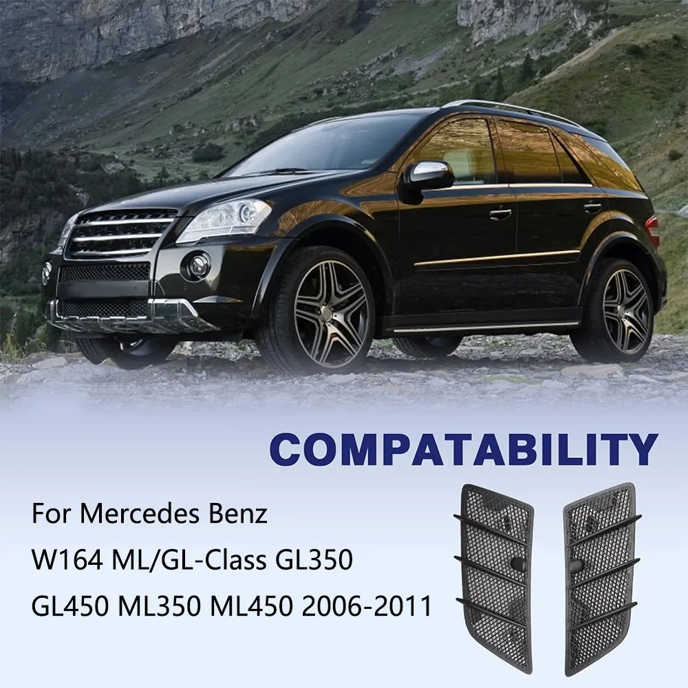 Hood Air Vent Hood Grille Hood Upper Grill Vent for Mercedes Benz W164 ML/GL-Class GL350 GL450 ML350 ML450 2006-2011 1648804305