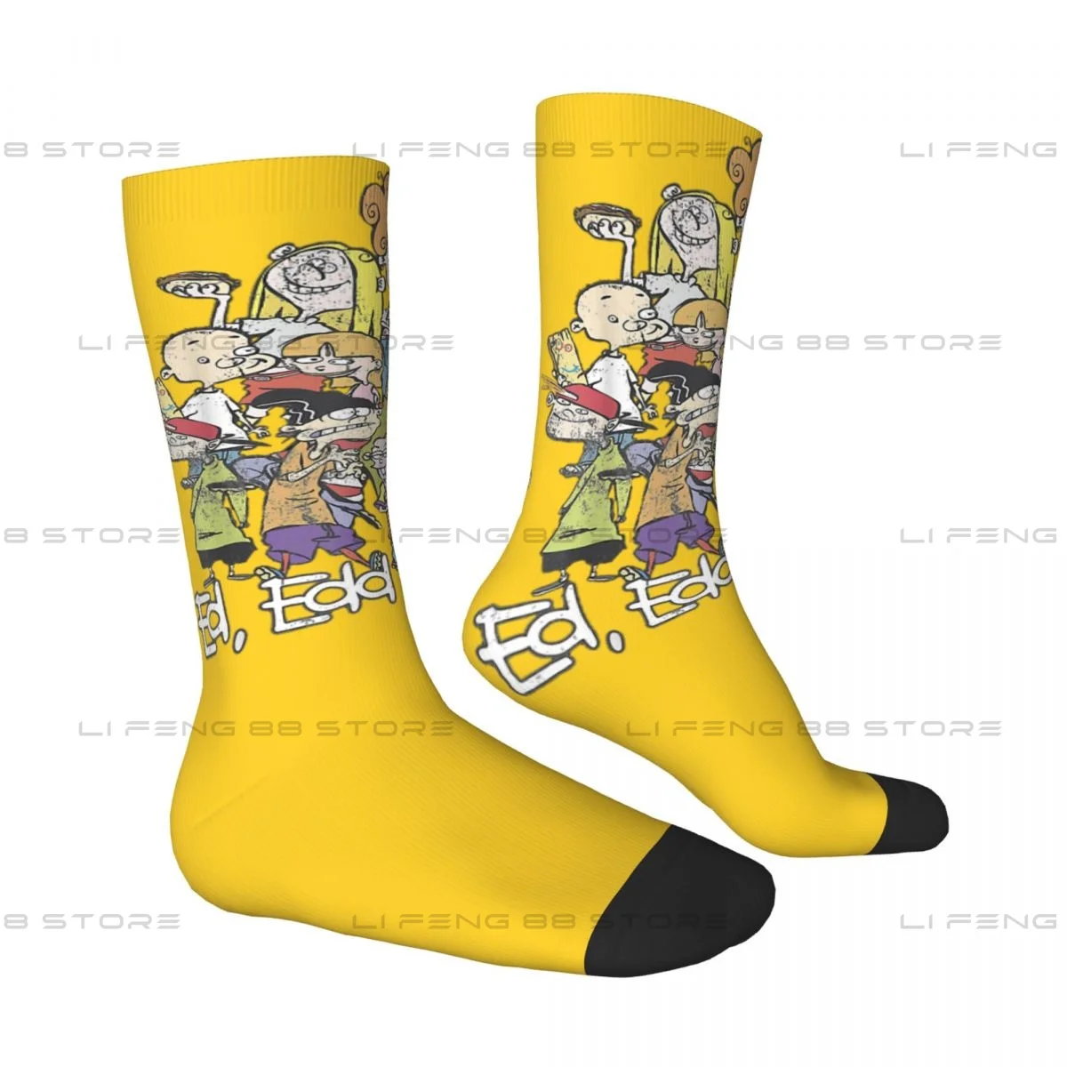 Ed Edd n Eddy The Mis-Edventures Men Women Socks Group Shot Logo Outdoor Novelty Spring Summer Autumn Winter Stockings Gift