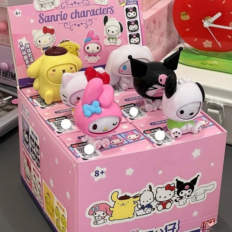 

Подлинная модель Miniso глухая коробка, Sanrio, меняющая лицо кукла, серии глухая коробка, витое яйцо, детская игрушка, аксессуары ручной работы