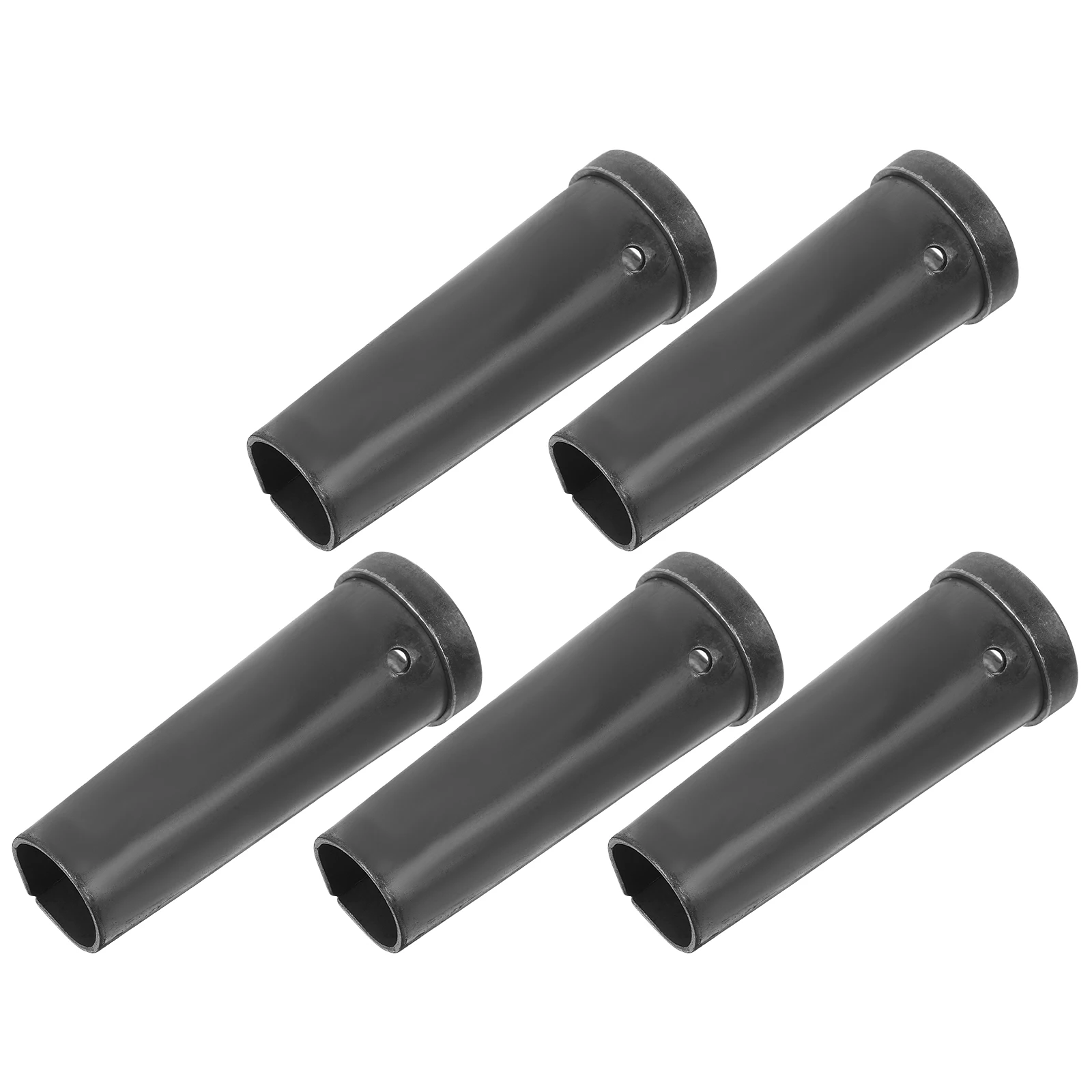 

5pcs Garden Hoe Iron Ferrules Replacement Steel Wood Handle Sleeve Universal Tube Fitting For Cultivators Weeding Tools Rakes