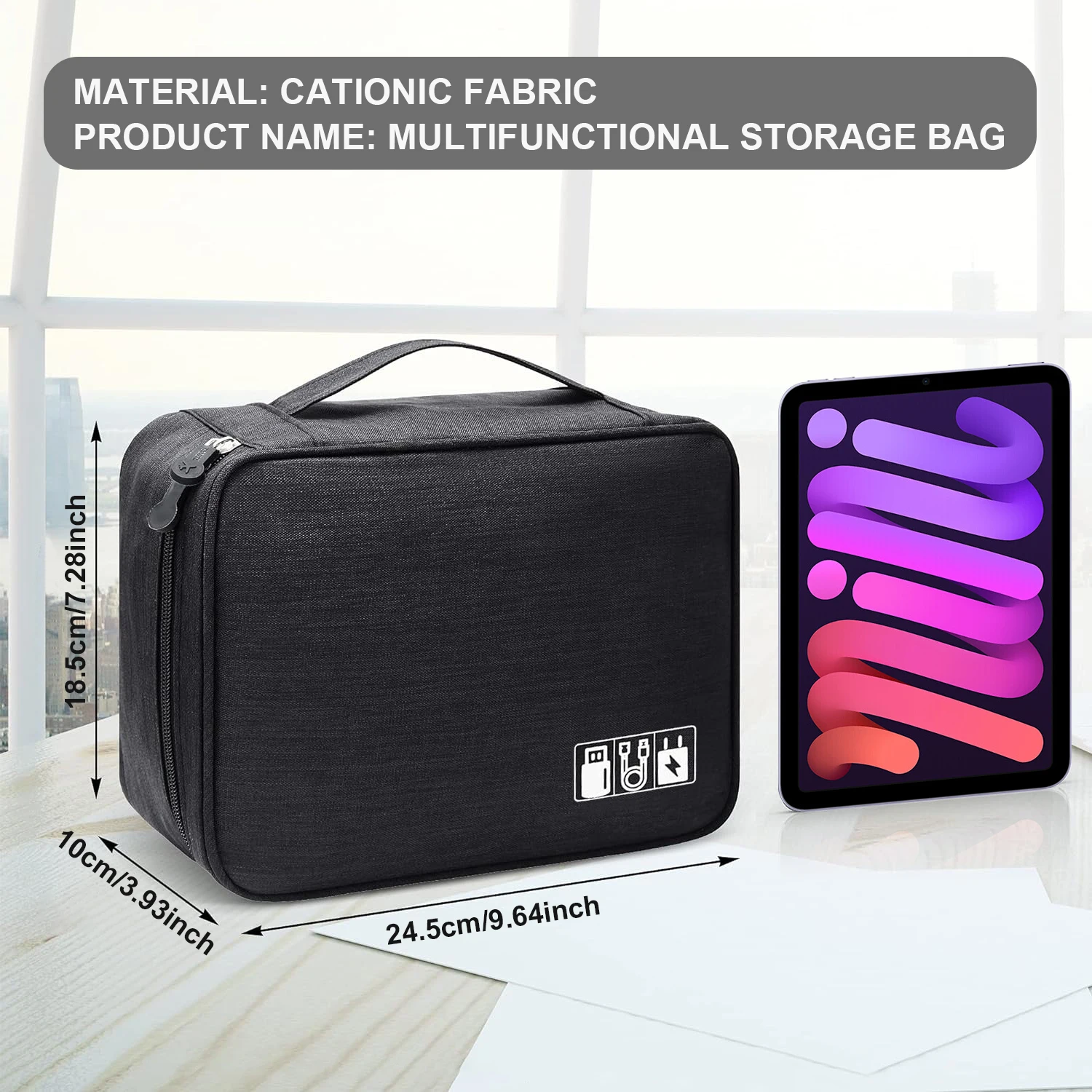 Portable Digital Storage Bag USB Gadget Waterproof Cable Organizer Pouch Electronics Devices Accessories Digitals Pack Supplies