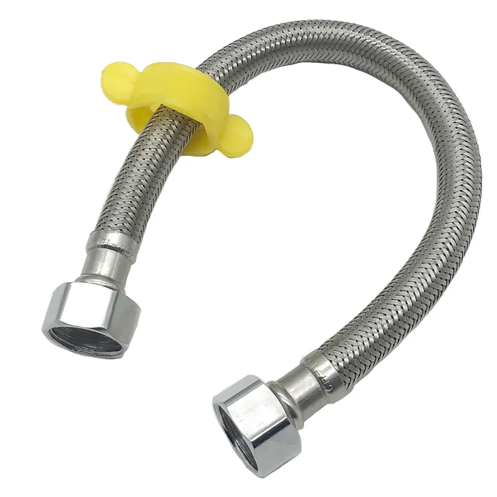 304 Stainless Steel Wire Braided Inlet Hose Companion Water Heater Toilet High Pressure Hose Double Ended Cap