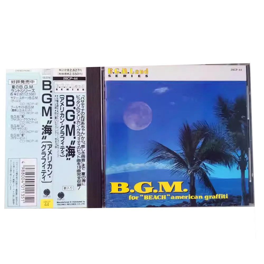 

CD B G M BEACH АМЕРИКАНСКИЙ ГРАФИТ с тематикой пляжа и летнего фокусировки на расслабляющем слуховом опыте