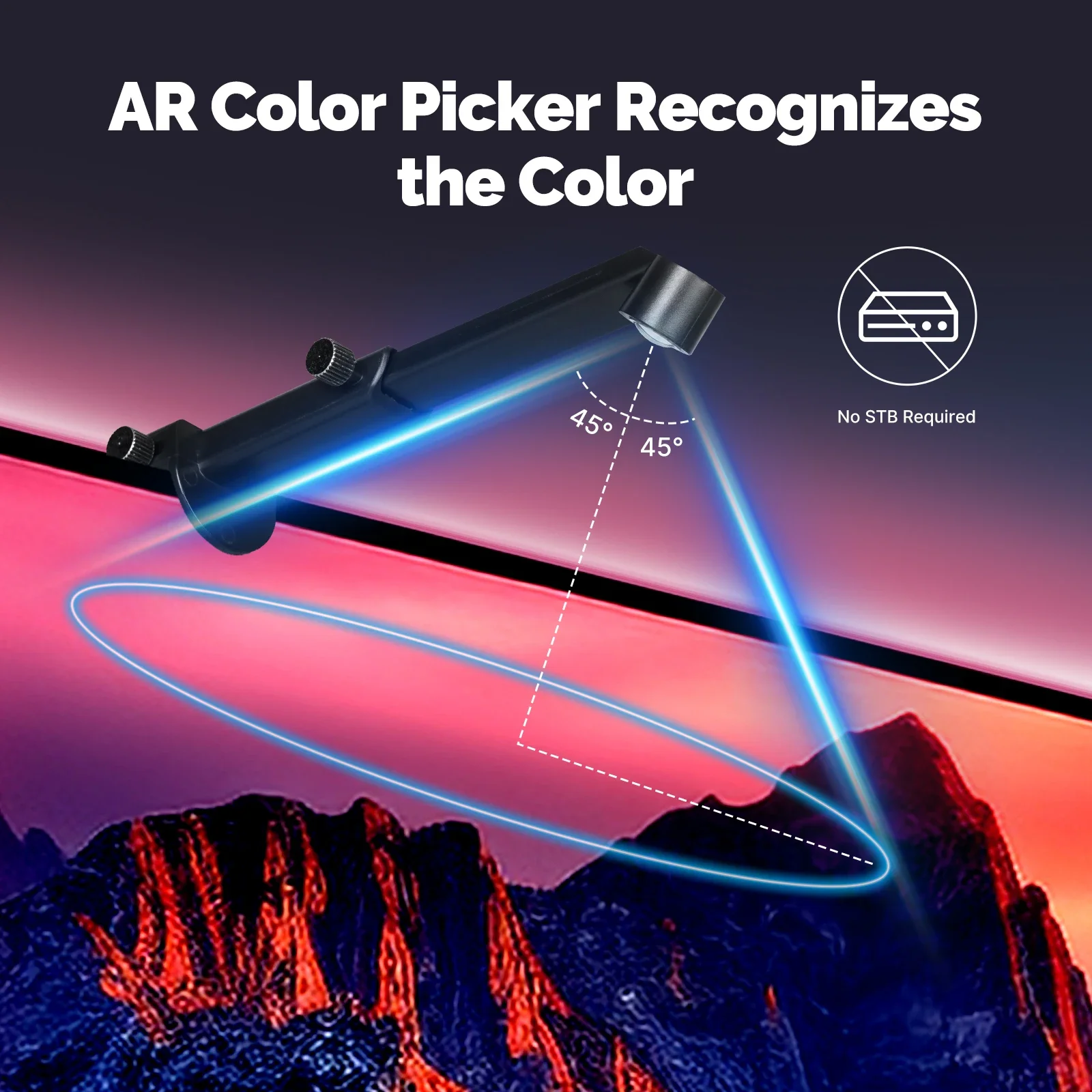 MOES Tuya بلوتوث TV LED شريط إضاءة خلفي مع كاميرا منتقي ملونة AR لا يوجد مجموعة صندوق علوي مطلوب مزامنة الموسيقى IP64 مقاوم للماء