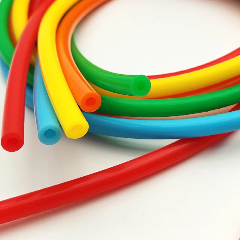 1/3/5M Food Grade Colored Silicone Tubing with an Inner Diameter of 2-12mm, Flexible and Easy to Bend