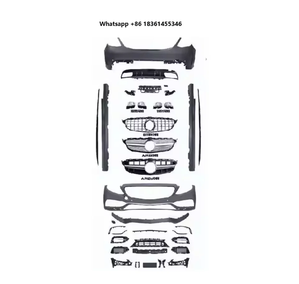 

Car Popular Modified Parts for C-class Sports W205 Upgrade C63 Model Facelift for benz Body Kit 2019-2021 Full Kits