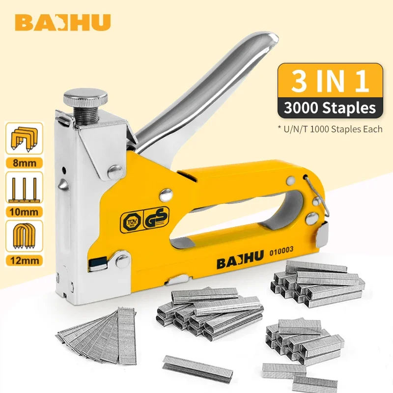 Manual Staple Guns for Wood Lightweight  Household Duty Home Use Upholstery Nail Gun With 2400 Staples Home Decor Carpentry Tool