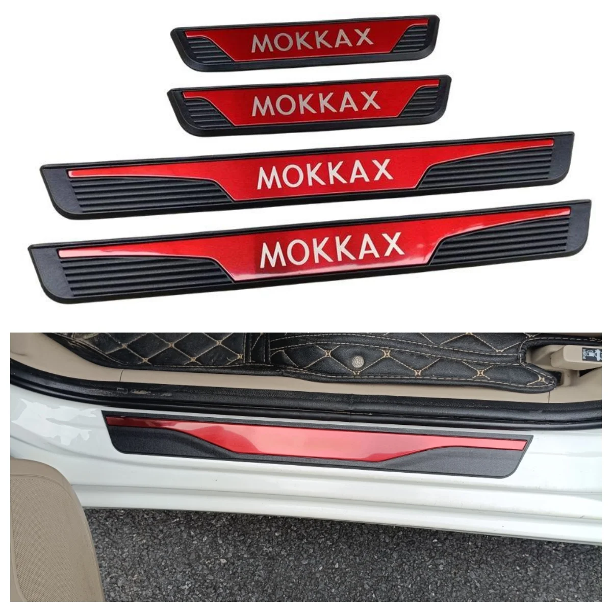 For Opel Vauxhall Mokka-X 2016 2017 2018 2019 2020 Car Door Sill Plate Stainless Steel ABS Trim Cover Interior Sticker Auto Part