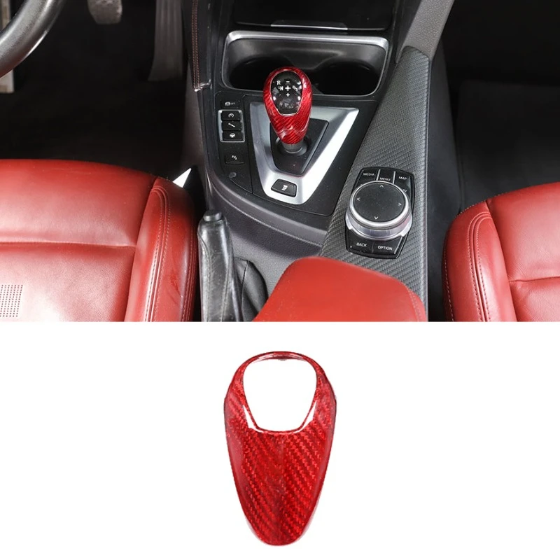 For BMW M2 F87 M3 F80 M4 F82 M5 F83 F10 F85 X5M F86 X6M F12 Real Carbon Car Gear Shift Shift Lever Decoration Gear Handle Cover 5