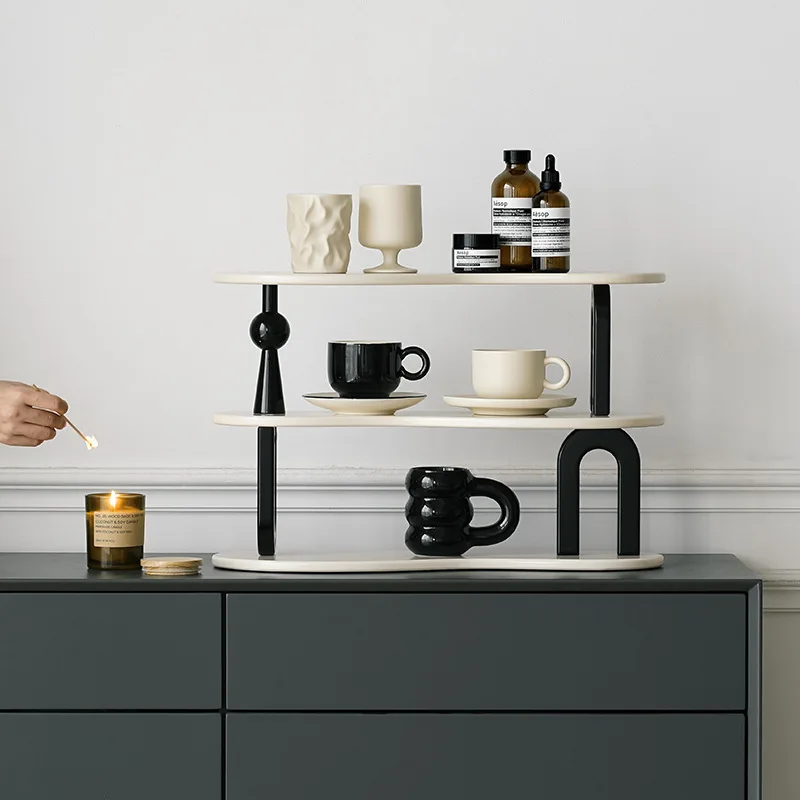 

Entrance desktop key storage ornament, living room cream wind storage cup holder, high-end decoration
