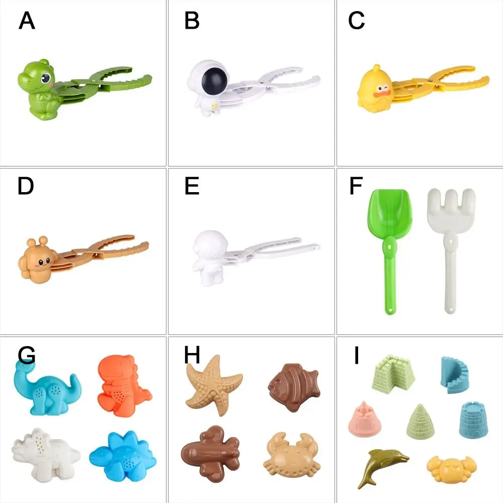 Gitfs 공룡 메이커 모래 금형 도구 야외 겨울 눈덩이 삽 눈덩이 클립 눈덩이 메이커