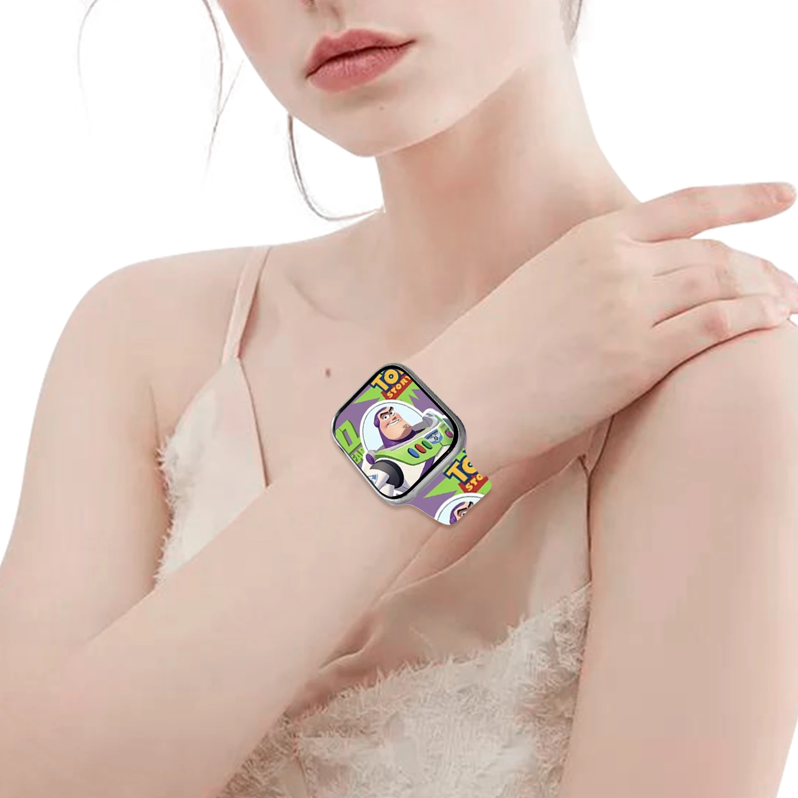 Bedrucktes Uhrenarmband der Disney-Serie, geeignet für Apple Watch 11/10/9/8-Band, Silikonarmband, austauschbar, iWatch 46 mm/44 mm/42 mm/41 mm