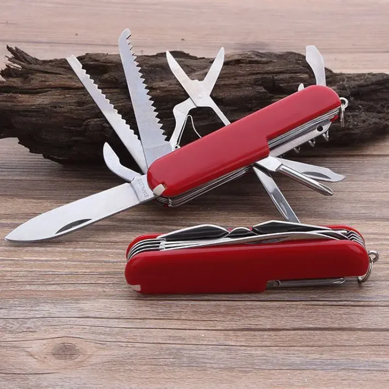 Outdoor camping escape tool portable folding mini set knife pliers multifunctional