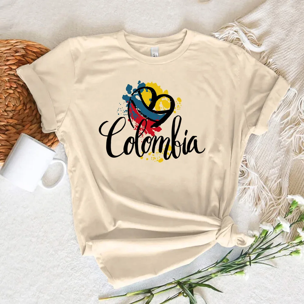 Colombia t shirt women designer summer graphic tshirt female y2k clothing