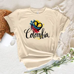 Colombia t shirt women designer summer graphic tshirt female y2k clothing