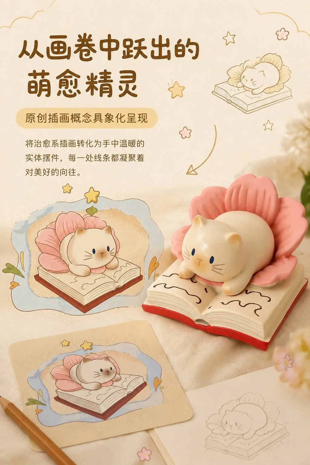 【Spot】Cat PAI Fantasy Paradise Blind Box Niedliche Leuchtende Katzen-Harzfigur Büro-Schreibtisch-Dekoration Puppe Überraschungs-Blindbox-Geschenk – Detail 1