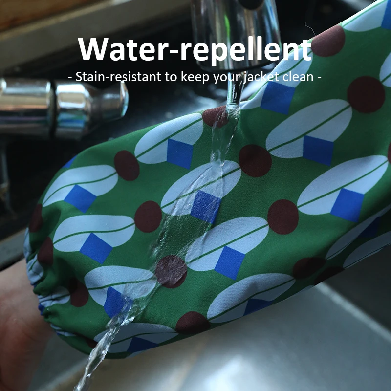 Retro Polka Dot Polyester Sleeves Protectors with Water Repellent Stain-Resistant for Kitchen Office School Daily Wear