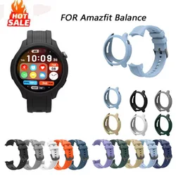 Silikon Watchband Set Amazfit denge için ayarlanabilir spor kayış bileklik SmartWatch anti-sonbahar çizik bilezik izle durumda Se