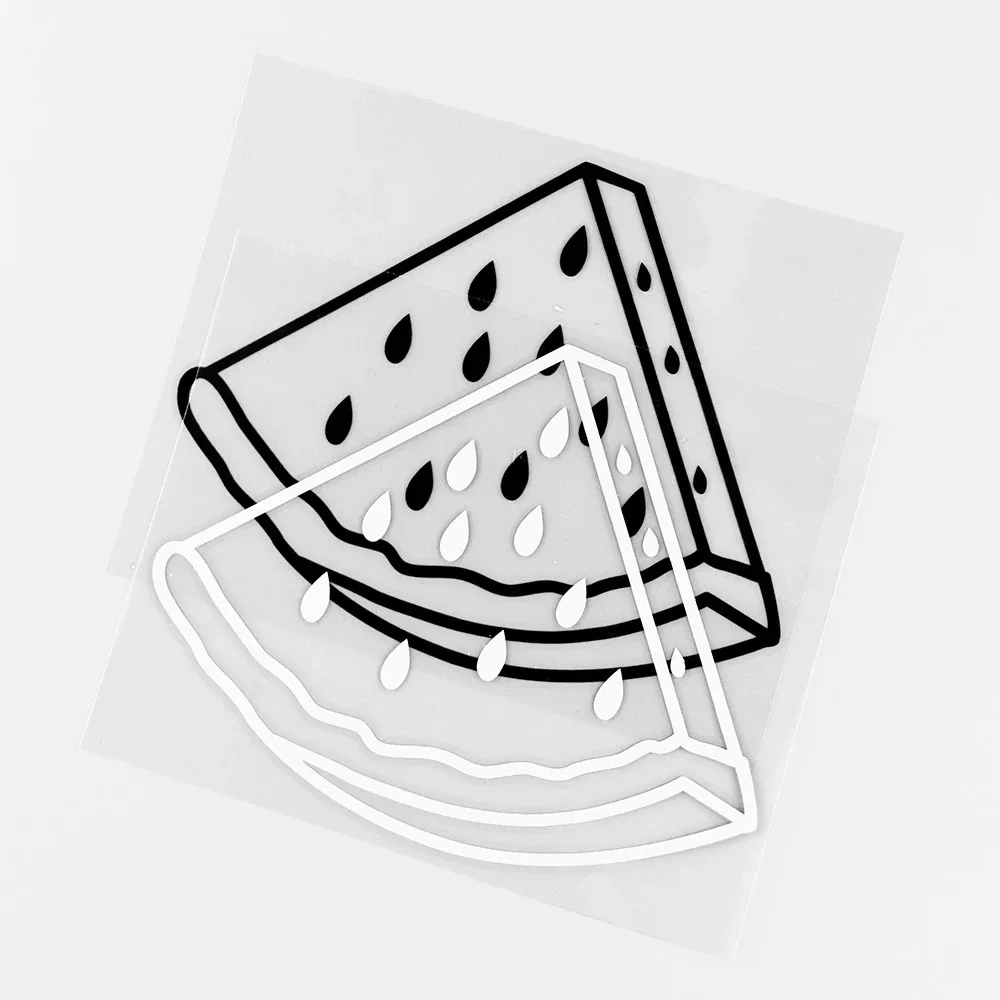 

1 шт. наклейка на ломтик арбуза-черно-белая капельная конструкция, самоклеящийся водонепроницаемый декор для ноутбука автомобиля (легкое нанесение)