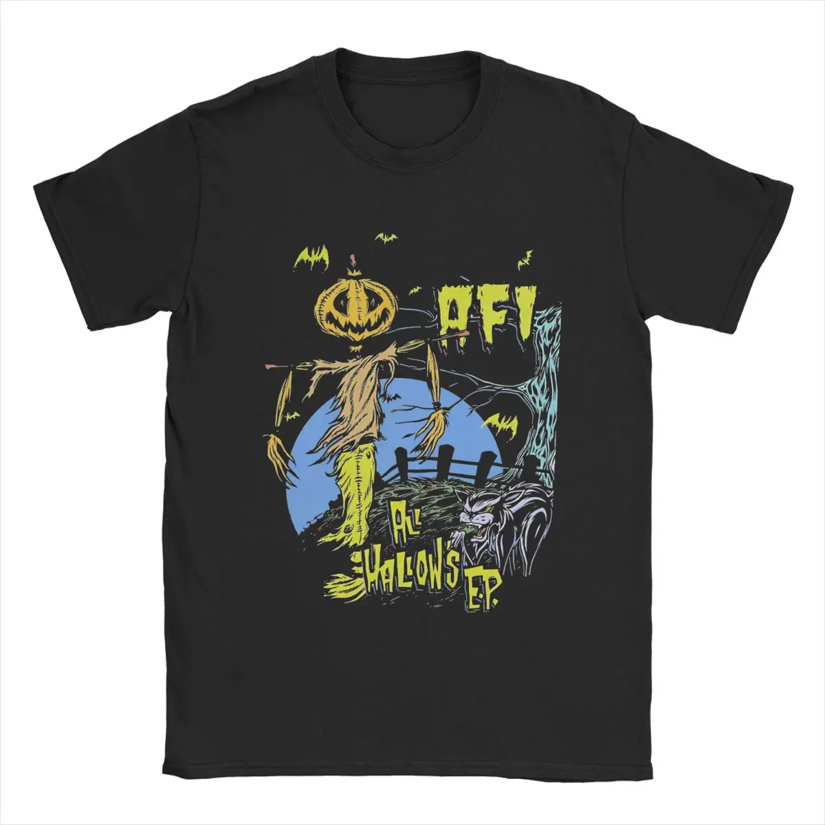 Women's T-shirt Afi Band Amazing 100_ Cotton T-shirt Short Sleeved T-shirt Round Neck Clothing Pattern Women Clothing Harajuku