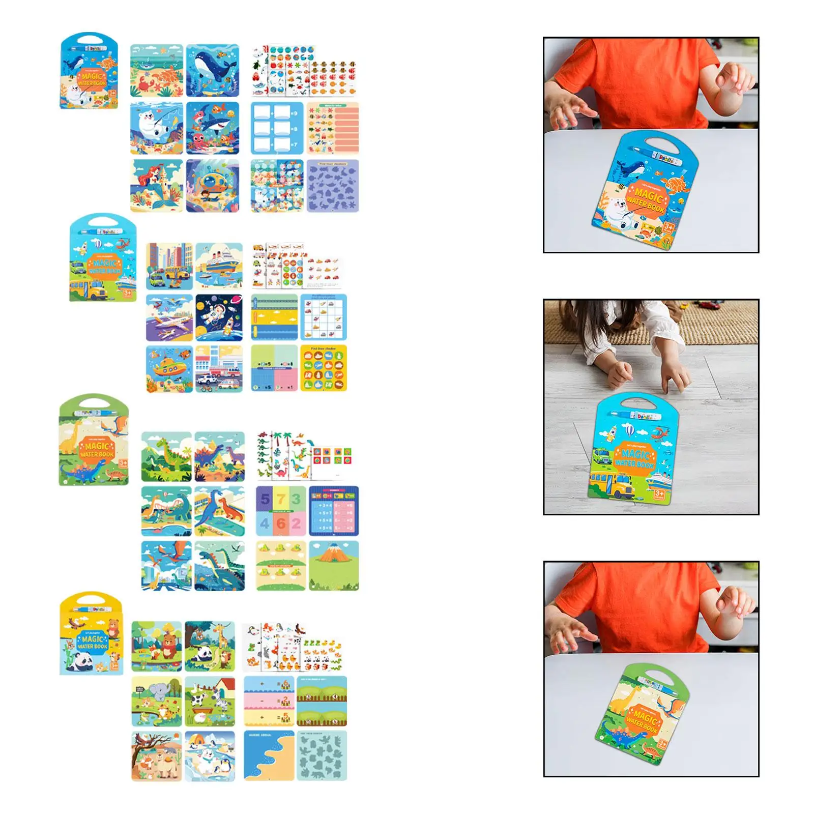 Water Painting Album Doodle Board Cognition Teaching Aid Interactive Toy
