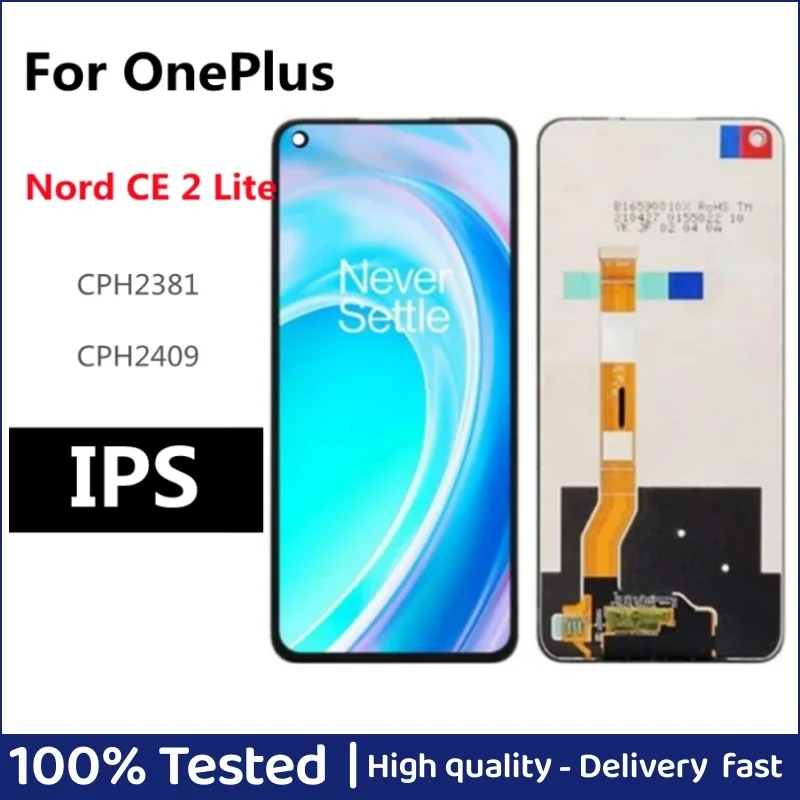 

6.59" For OnePlus Nord CE2 Lite 5G LCD CPH2381 Screen Touch Panel Digitizer For OnePlus Nord CE 2 Lite LCD Display