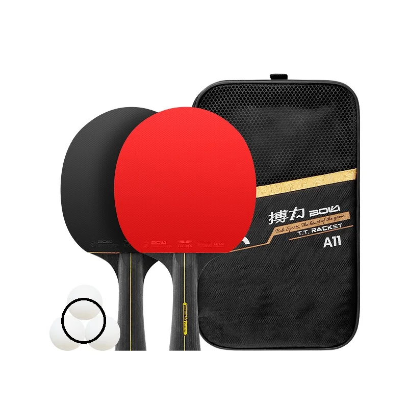 

(2pcs/pair) Boli A11 Table Tennis Racket 6 Star Nice Training Racket Pingpong Paddle Set (no balls)
