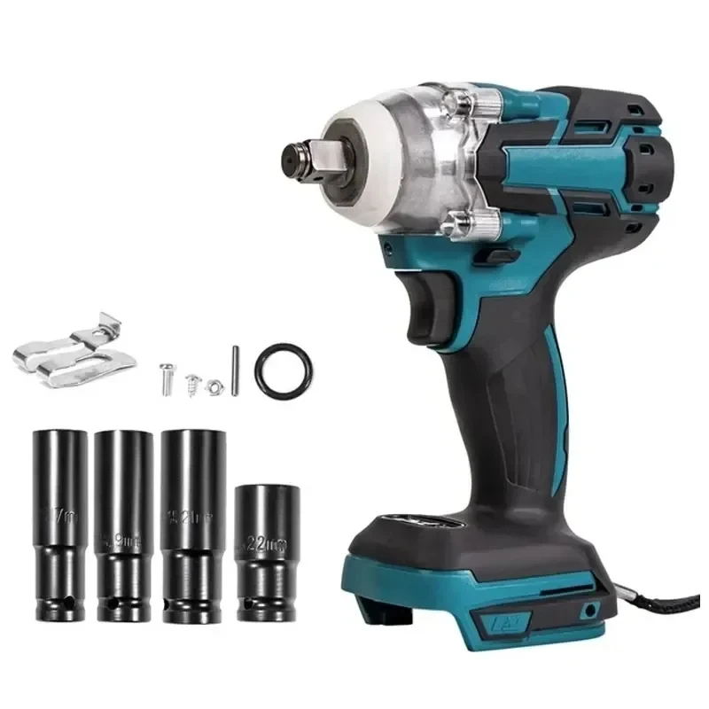 520N.m Brushless Electric Impact Wrench Rechargeable 1/2