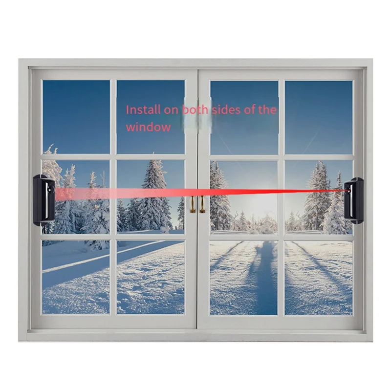 

【Последний счет!】фотоэлементный одиночный ИК-датчик сигнализации, детектор 15 м, активный инфракрасный порт для автоматических систем забора с барьером