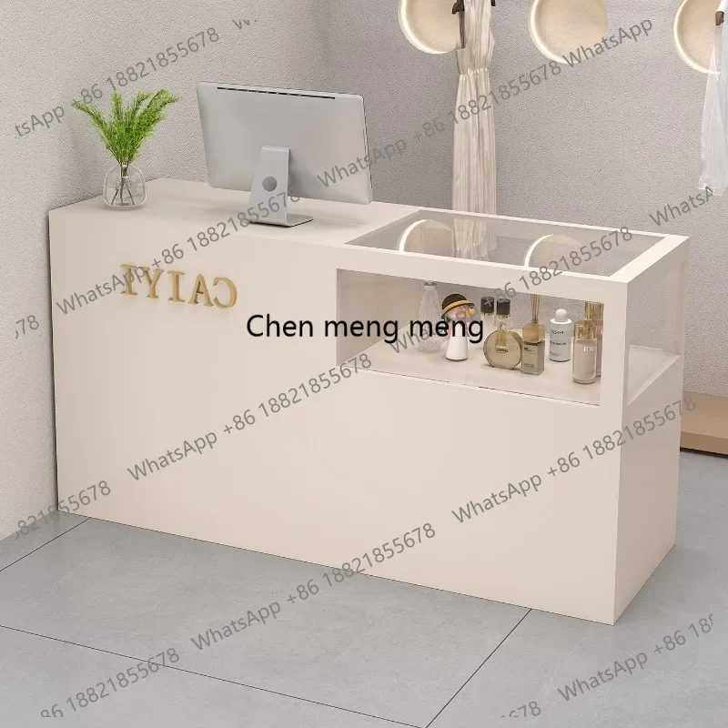 

CC182 Corner Salon Reception Desks Simple Minimalist Design Bar Hotel Shop Reception Desks Display Small Mostrador Office Furni