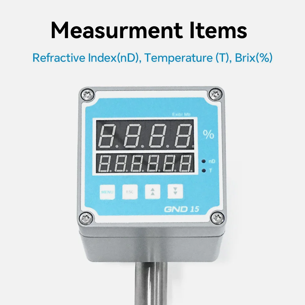 Long Rod Immersion In-tank Beverage Analyzer Brix Monitor Process Refractometer
