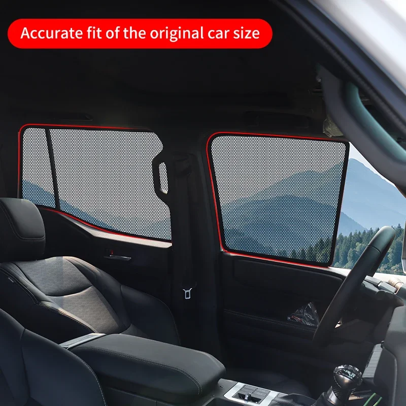 OUY For Toyota Land 2024 Cruiser 250 Prado Lc250 2025 1958 First Edition Interior Side Window Screens Shades Interior Accessorie