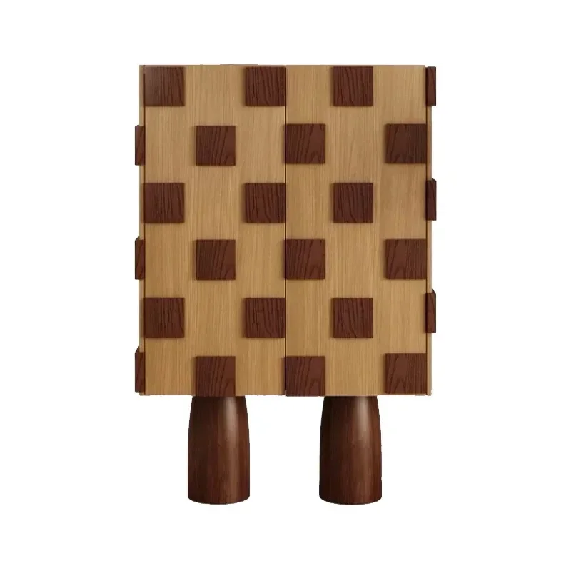 خزائن زخرفية حديثة من الخشب الصلب متطابقة الألوان، وخزائن تخزين #2