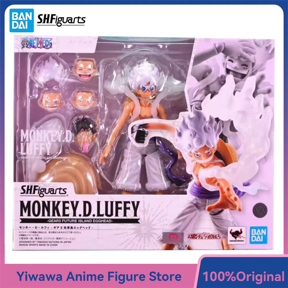 [متوفر] بانداي S.H.Figuarts قطعة واحدة القرد د. لوفي (Gear 5 Future Island Egghead) 15.5 سنتيمتر أنيمي نموذج لجسم لعبة الهدايا