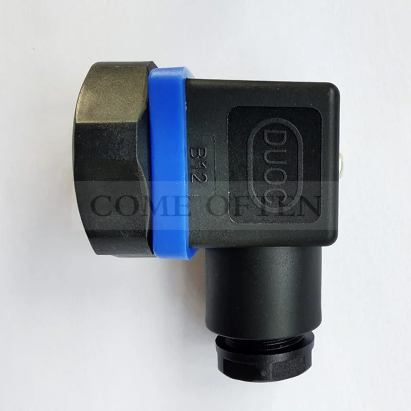 DUOC B12 Sensor Katup Solenoid Pemancar Suhu dan Tekanan Steker Konektor HSM Kecil 18Mm X 18Mm