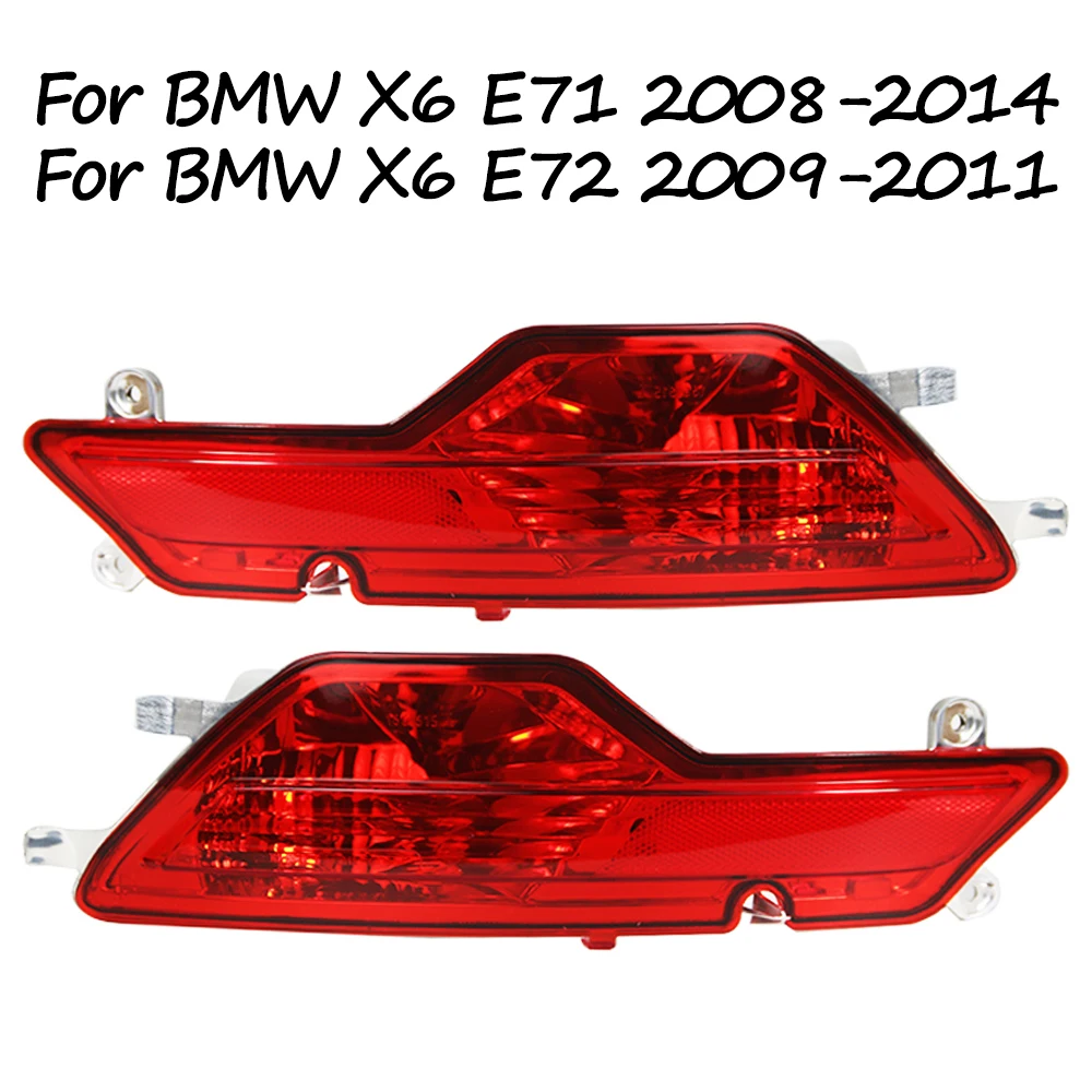 For BMW X6 E71 E72 2008 2009 2010 2011 2012 2013 2014 Rear Fog Lamp Rear Bumper Signal Light Reflector 63147187219 63147187220