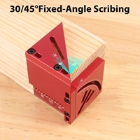 Woodworking Square 45/90 Degree Center Finder Right Angle Line Gauge Aluminum Center Scribe Ruler Multifunctional Marking Gauge