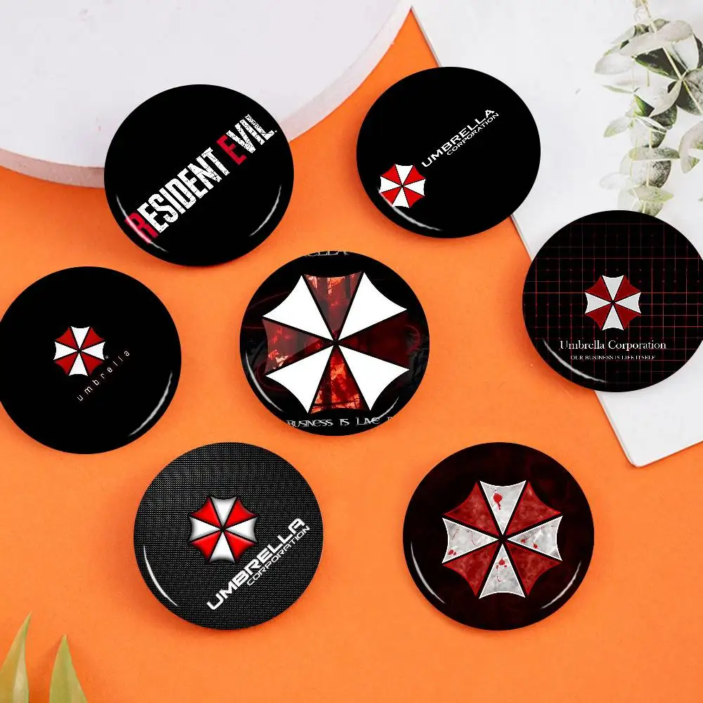 Horror R-Resident E-Evil Game Tinplate Soft Button Pin Brooch Metal Badge Custom Jewelry Accessories Hat Bag Lapel