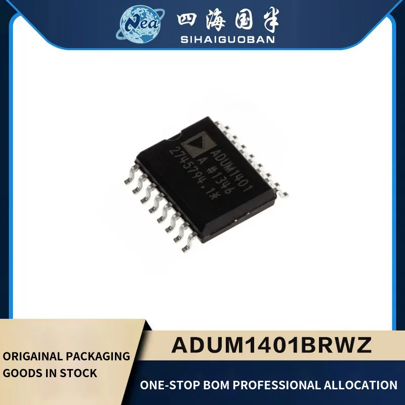 2PCS Original New ADUM1400CRWZ-RL SOP16 ADUM1401BRWZ-RL SOP16 ADUM1411BRWZ-RL DGTL ISO 2500VRMS 4CH GP 16SOIC