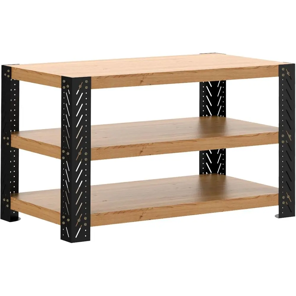 Unil Metal Workbench Legs Kit w/ree Height Design, Heavy Duty DIY Workbench Kit Custom in Size and Color, 35.4" Height, Suitable