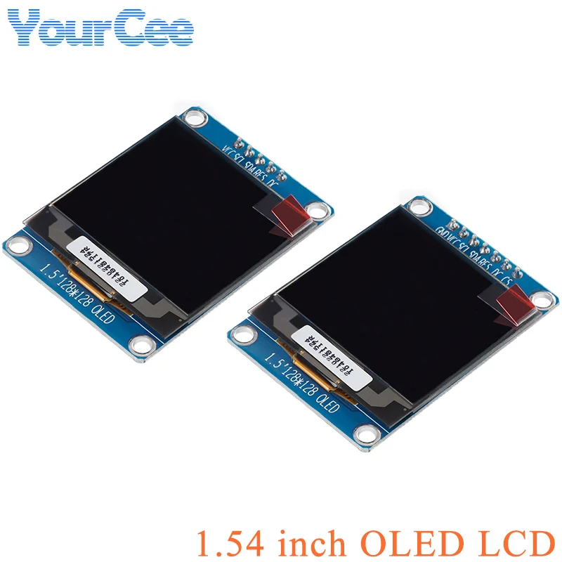 

1.5 inch OLED Display White LCD Screen Module full view 1.5" SPI/IIC SSD1327 Resolution 128*128 128x128