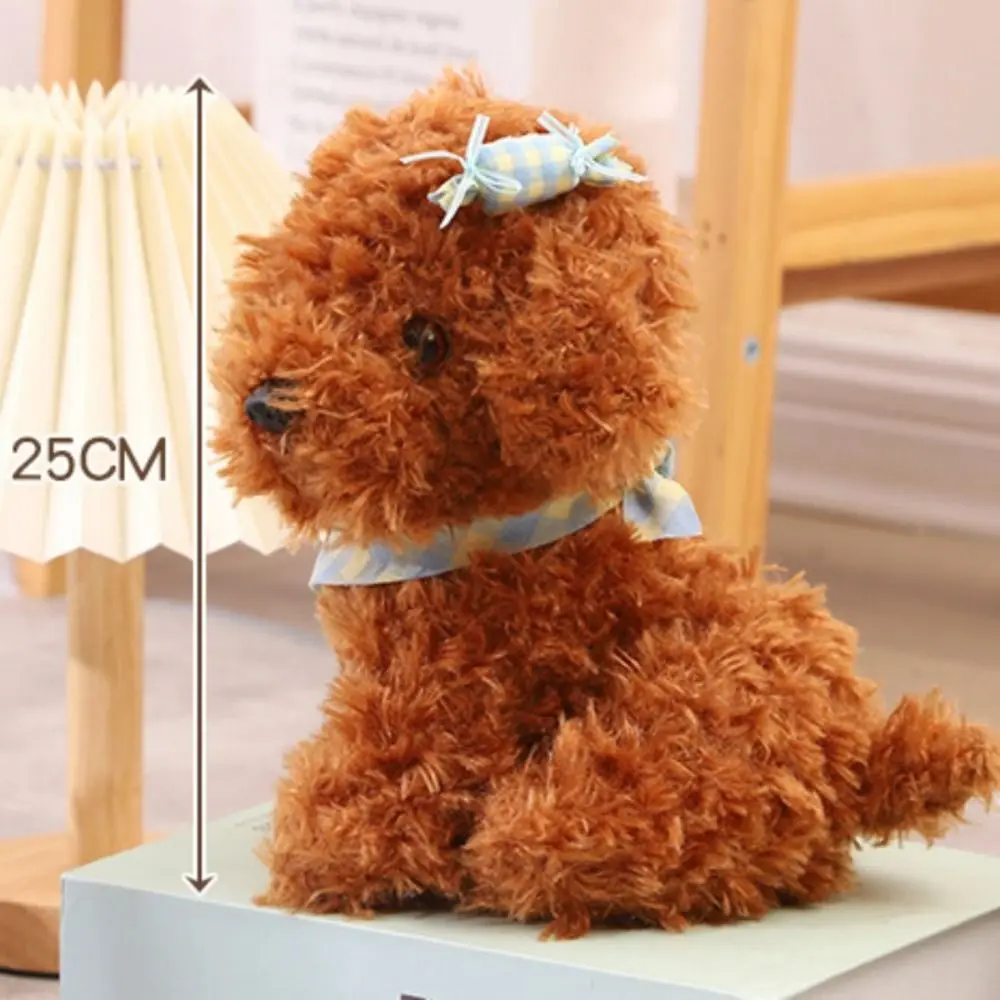Jouet en peluche chien cheveux bouclés bébé apaiser animaux en peluche chien en peluche poupée chiot poupée doux mignon Simulation chien en peluche décor à la maison