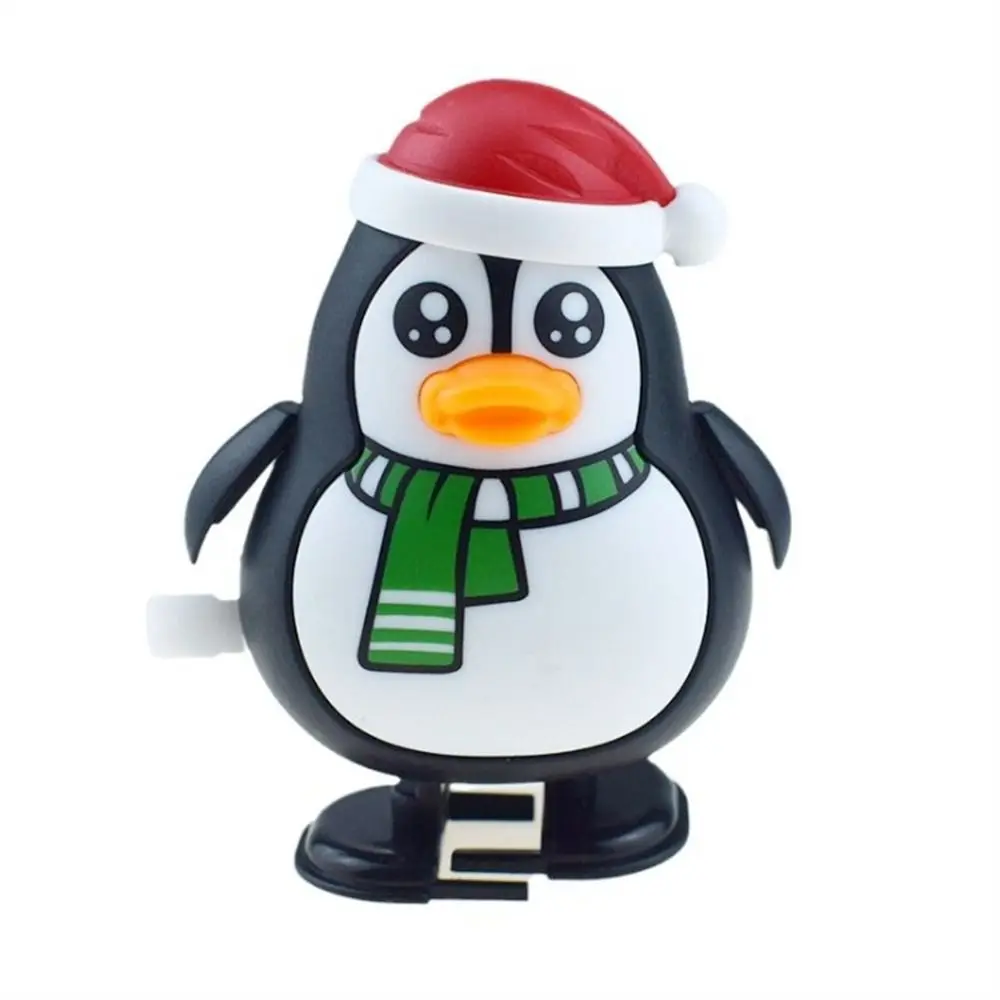 Christmas Series Wind-up Toys Santa Claus Elk Snowman Christmas Clockwork Toys Shake Head Cartoon Santa Walking Doll
