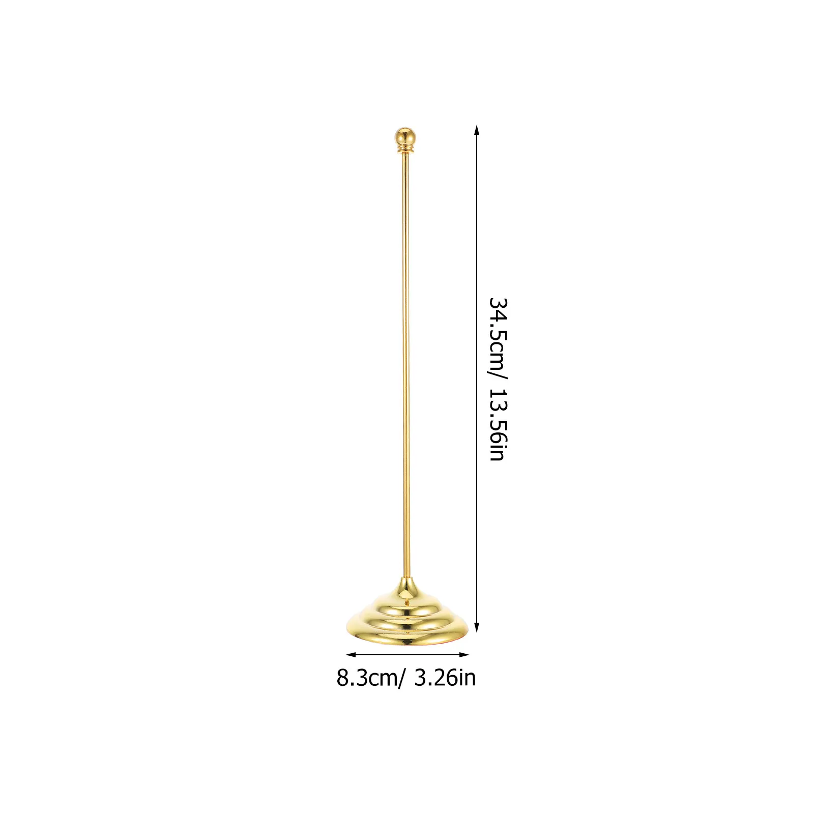 Metal Flagpole Holder Desktop Iron Flag Stand Base Stable Sleek Design for Conference Room Presentation Flag Display Indoor